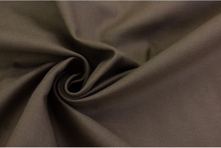 TISSU TOILE COTON SERGÉ MARRON FONCÉ TISSU TOILE COTON SERGÉ MARRON FONCÉ