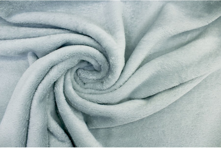 TISSU DOUDOU UNI EFFET FOURRURE PERLE TISSU DOUDOU UNI EFFET FOURRURE PERLE