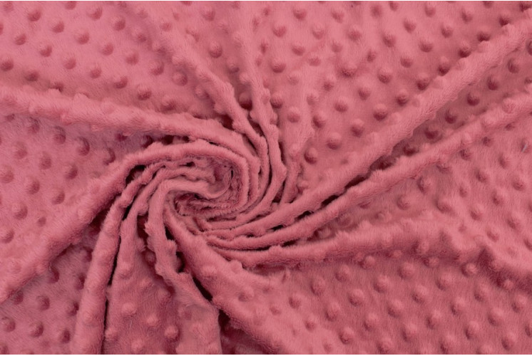 TISSU DOUDOU UNI MINKY VIEUX ROSE TISSU DOUDOU UNI MINKY VIEUX ROSE
