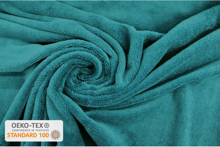 TISSU ÉPONGE BAMBOU 305 GRAMMES BLEU PÉTROLE TISSU ÉPONGE BAMBOU 305 GRAMMES BLEU PÉTROLE