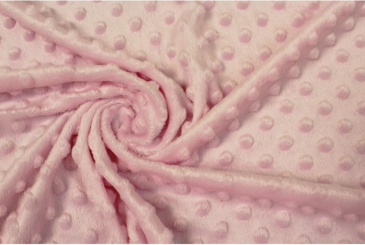 TISSU DOUDOU UNI MINKY ROSE PASTEL TISSU DOUDOU UNI MINKY ROSE PASTEL