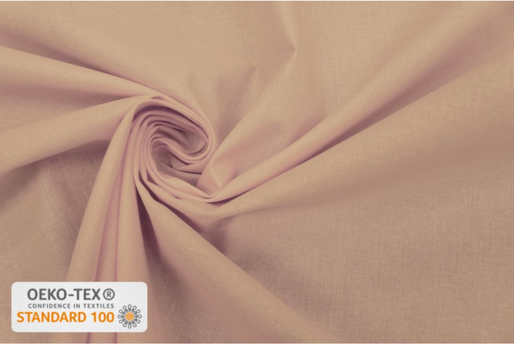 TISSU COTON UNI BEIGE TISSU COTON UNI BEIGE