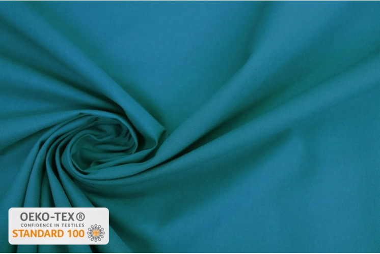 TISSU COTON UNI BLEU OCÉAN TISSU COTON UNI BLEU OCÉAN