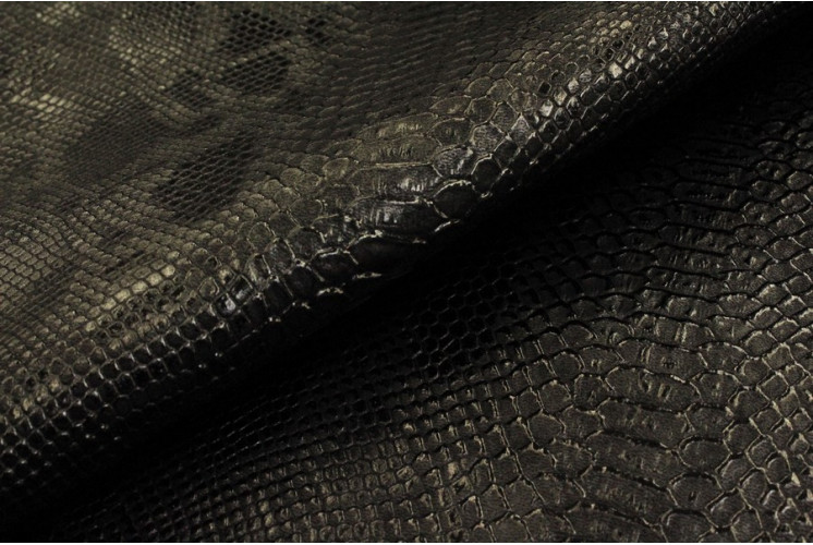 SIMILI CUIR CROCO NOIR SIMILI CUIR CROCO NOIR