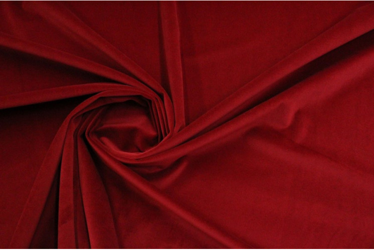 TISSU VELOURS SOUPLE UNI ALLURE ROUGE TISSU VELOURS SOUPLE UNI ALLURE ROUGE