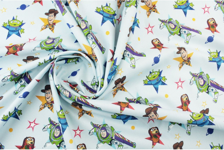TISSU DESSIN ANIMÉ TOY STORY ÉTOILES BLEU TISSU DESSIN ANIMÉ TOY STORY ÉTOILES BLEU