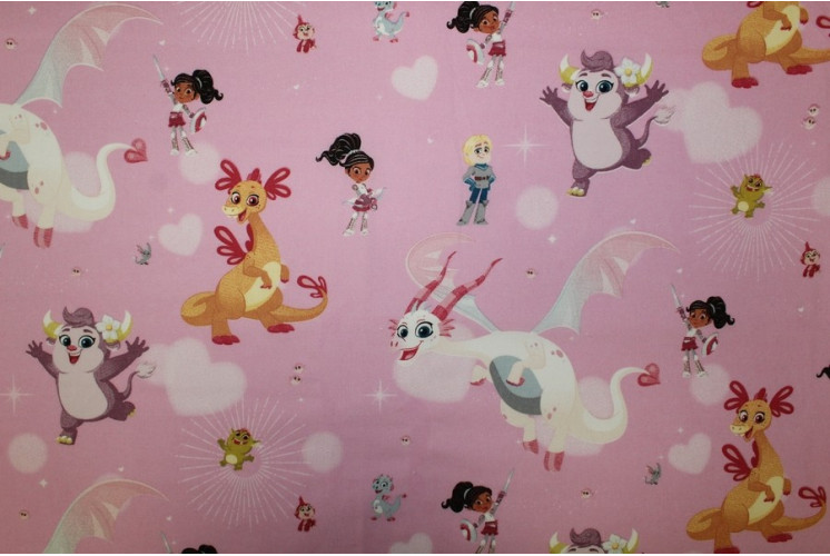 TISSU DESSIN ANIMÉ NELLA PRINCESSE CHEVALIER TISSU DESSIN ANIMÉ NELLA PRINCESSE CHEVALIER