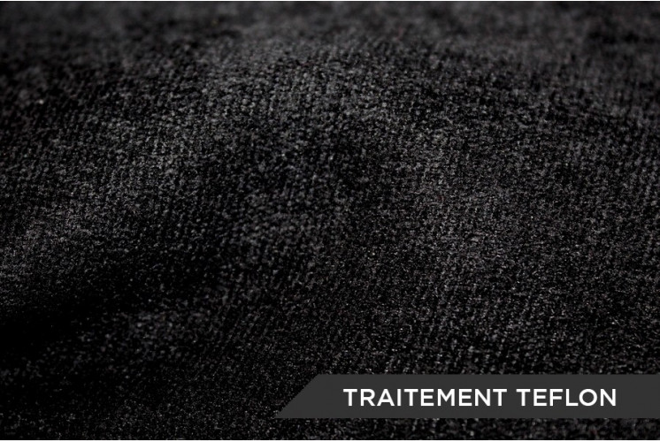TISSU VELOURS TEFLON UNI NOIR TISSU VELOURS TEFLON UNI NOIR