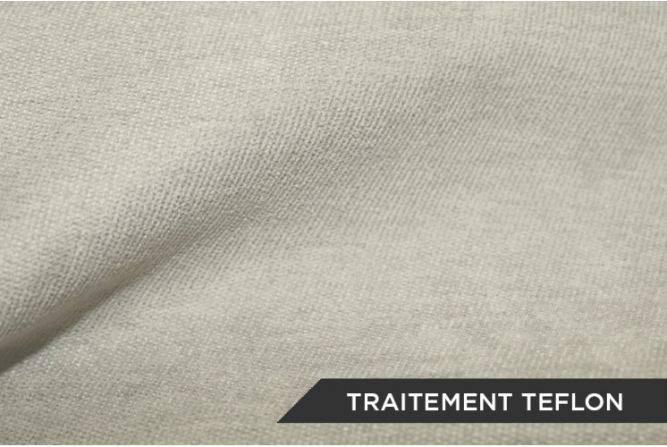 TISSU VELOURS TEFLON UNI GRIS PERLE TISSU VELOURS TEFLON UNI GRIS PERLE