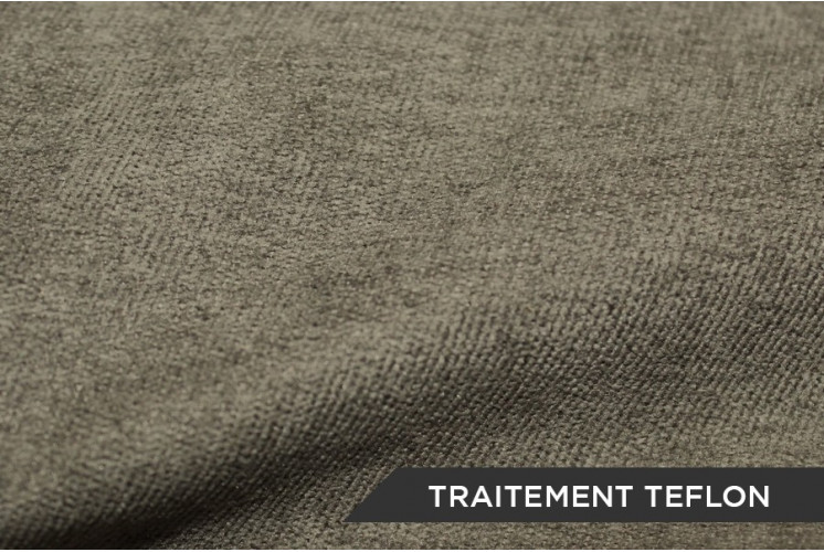 TISSU VELOURS TEFLON UNI GRIS / TAUPE TISSU VELOURS TEFLON UNI GRIS / TAUPE